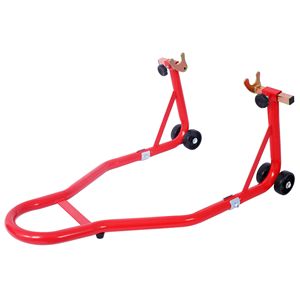 Cavalletto moto bici sportiva da 1000 libbre con sollevatore ruota anteriore e posteriore nero U-Red forcellone Paddock Stand - Product Image 3