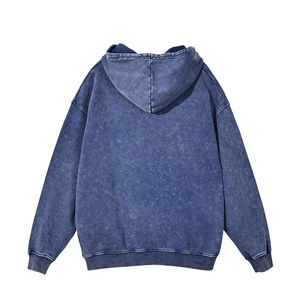 เสื้อฮู้ดดี้วินเทจสไตล์แอซิดวอชสำหรับผู้ชาย ผ้าคอตตอนหนานุ่ม สวมหัว พิมพ์โลโก้ได้ตามสั่ง เสื้อสตรีทแวร์ ขายส่ง รับผลิตแบบ OEM - Product Image 6