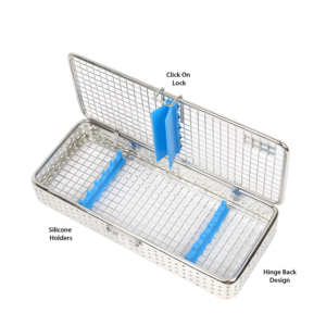 Cassettes dentaires de haute qualité, instruments chirurgicaux manuels en acier inoxydable, kit de stérilisation chirurgical Clevora CI-AI-DC-007, garantie 3 ans - Product Image 4