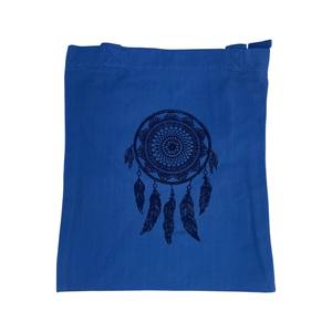 Lamatar1 Sac fourre-tout en coton pur de l'Himalaya Sac fourre-tout attrape-rêves de couleur attrayante fait à la main par la communauté rurale népalaise - Product Image 5