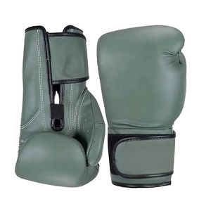 Guantes de Boxeo de Cuero Genuino para Entrenamiento, 12oz 16oz, con Protección Acolchada en Nudillos y Muñeca, para Sacos de Boxeo y Sparring, Logotipo Personalizado OEM, MOQ Bajo - Product Image 6