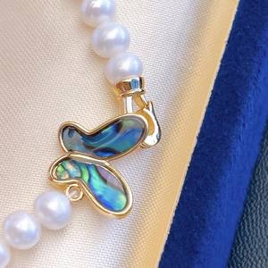 Collier de luxe haut de gamme pour femme, design géométrique éblouissant, nouveau collier de clavicule en zircon, style élégant en perles - Product Image 4