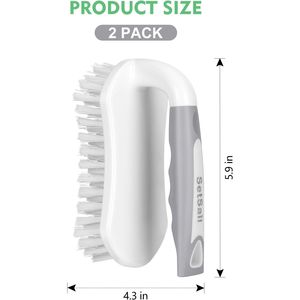 Brosses de nettoyage robustes à poils rigides pour la douche, la salle de bain, les tapis, la cuisine et le nettoyage des baignoires - Product Image 3