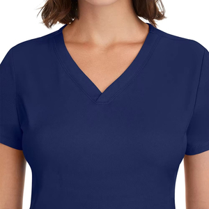 Conjunto de Uniforme Médico Personalizado con Cuello en V para Mujer - Uniformes de Enfermera de Corte Atlético - Ropa de Trabajo de Alto Rendimiento para el Sector Sanitario - Product Image 5
