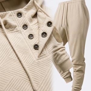 Conjunto de Pantalones y Sudadera Casual para Hombre, Traje Deportivo de Dos Piezas para Actividades al Aire Libre y Diarias - Product Image 4