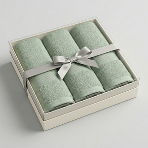Juego de Toallas de Algodón Zero Twist de 3 Piezas con Etiqueta Privada, Logotipo Personalizado, para Baño, Manos y Cara, Ecológicas, Suaves, OEKO-TEX, para Hotel, Spa, Hogar, Regalo - Product Image 4