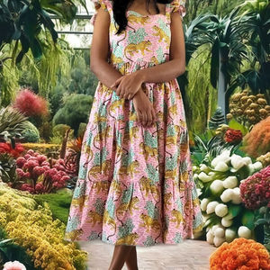 Robe longue en coton naturel unique et magnifique, respirante et confortable, tunique indienne, robe de plage longue - Product Image 3