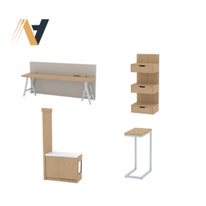 Conjunto de Muebles Funcionales Modulares para Dormitorio de Hotel, para Conversión de Habitaciones Comerciales, Modelo para Hoteles de Cadena - Product Image 3