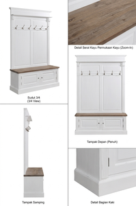 Armario de Dos Puertas Deren Capstock, Diseño Moderno y Limpio, Acabado Natural, Almacenamiento de Madera para Dormitorio u Oficina - Product Image 5