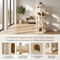 Tour pour chat multi-niveaux en sisal naturel minimaliste du fabricant