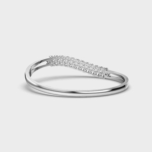 White Gold Round Diamond Tennis <b>Bracelet</b> Prong Setting Luxury Elegant Contemporary Women's Wedding Gift Jewelry - Product Image 2