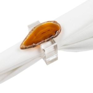 Nouvel ensemble d'anneaux de serviette ronds en résine écologique et durable pour Noël, la restauration, la vaisselle de table et la cuisine domestique - Product Image 1