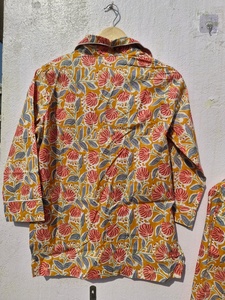 Ensembles de pyjamas à imprimé floral, ensembles de pyjamas en coton indien, ensembles de pyjamas de nuit, robes de nuit, vêtements bohèmes, cadeaux pour elle, Wo - Product Image 2