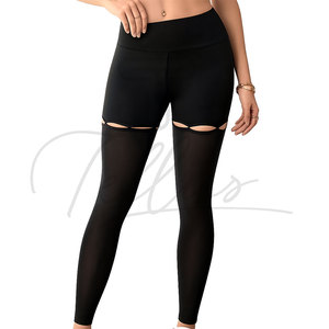 Custom Private Label Plus Size Solid Spandex/Nylon Shapewear <b>Leggings</b> Built in Butt Lifter High Waisted <b>Slimming</b> Body Girdle - Product Image 3