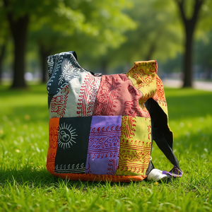 Sac hobo en coton, sac à dos promotionnel avec un design confortable - Product Image 3