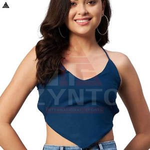 เสื้อครอปท็อปผู้หญิงสั่งทำโลโก้ได้ ผลิตจากโรงงานใหม่ ราคาดีที่สุด ดีไซน์ใหม่ทันสมัย - Product Image 4