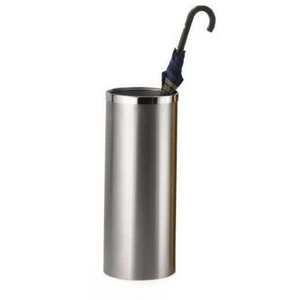 Porte-parapluie décoratif moderne en fer carré, thermolaqué, durable, avec design cannelé, pour la maison, l'hôtel et les espaces de vie - Product Image 5