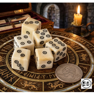 Dés de jeu cubiques en os de buffle blanc poli faits à la main, couleurs personnalisées, design personnalisable, caractéristiques écologiques par Blatant export - Product Image 1