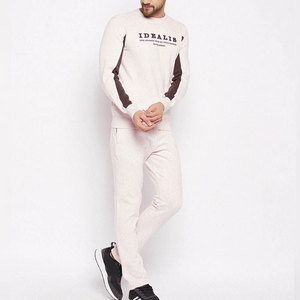 Survêtement Homme Econex Sports Bleu Marine Rose Imprimé Lettres Coupe-Vent Léger à Capuche Coupe Droite Longueur Entière Design 2-en-1 Streetwear - Product Image 5
