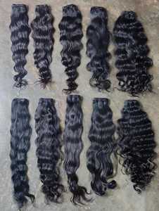 Extensiones de Cabello Rizado Remy Indio Virgen sin Procesar, 16 Pulgadas, Doble Trama a Máquina, 100g, para Tejido de Cabello, Tamil Nadu Sv3 - Product Image 1