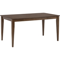 Mesa de Comedor Rectangular de Madera de Diseño KD, Lista para Enviar, Tamaño Familiar, Color Nogal, Estilo Moderno de Mediados de Siglo, 6 Plazas, para Uso Doméstico