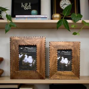 Cadre photo en bois de résine fait main, écologique, à fixer au mur, vertical - Product Image 3