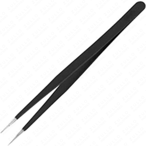 Custom Logo Black Stainless Steel Eyelash Tweezers Private Label I Shape <b>Precision</b> <b>Tools</b> for Lash Extensions - Product Image 6