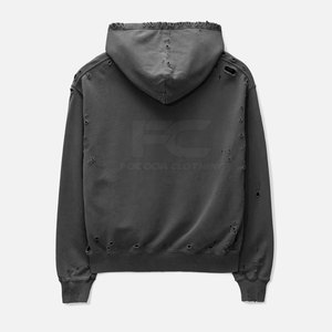 เสื้อฮู้ดดี้ผู้ชายแบบสวมหัว ดีไซน์สั่งทำพิเศษ คุณภาพสูง ผ้าฝ้าย 100% สำหรับฤดูหนาว สไตล์ลำลอง ไซส์ใหญ่ สีพื้น - Product Image 2