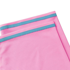 Camiseta de Béisbol Personalizada Rosa Claro con Botones y Ribete Azul Claro en Contraste, Ropa Deportiva Unisex para Adultos - Product Image 5