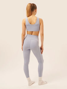 Conjunto de Yoga Casual para Mujer, Color Sólido, con Logotipo Personalizado, 100% Algodón, Transpirable, de Secado Rápido, Servicio OEM - Product Image 4