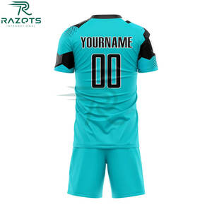 เสื้อฟุตบอลแขนสั้นไซส์ใหญ่แบบซับลิเมชั่นเต็มตัว ออกแบบเองได้ พิมพ์โลโก้ สำหรับชุดฟุตบอลชาย - Product Image 6