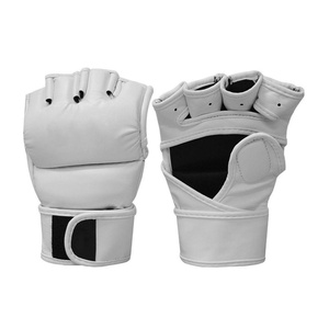 ถุงมือ MMA หนังแบบครึ่งนิ้ว รุ่นใหม่ ขายดี ปรับแต่งได้ น้ำหนักเบา สายรัดข้อมือปรับได้ สำหรับฝึกมวยไทย - Product Image 1