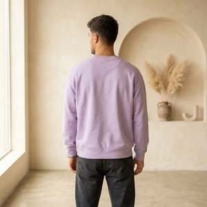 Sweat-shirt en molleton 100% coton, streetwear, offrant un confort doux et décontracté pour les tenues d'automne et la mode quotidienne - Product Image 2