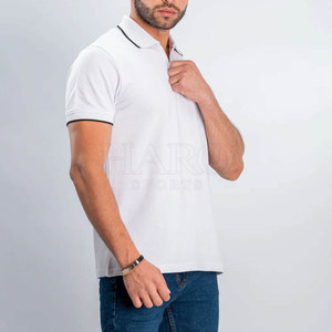 Polo de Golf Personalizado con Cierre de Cremallera, para Hombre, en Tela Básica de Mezcla de Algodón, con Cuello con Cremallera, Ropa Deportiva Informal - Product Image 4