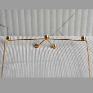 Handmade Brass Gold Plated Facelet eyewear Jewelry Set for Women Bridal Indian Necklace & Earrings Wholesale Manufacturer - Product Image 2