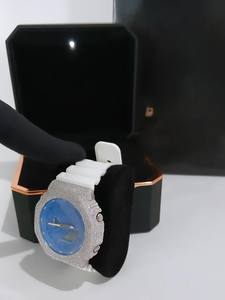 Buss Down Pass Diamond Tester GA2100 Lunette de montre Moissanite personnalisée entièrement sertie de pierres, accessoire de montre Moissanite - Product Image 3