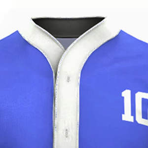 Conjunto de Uniforme de Béisbol Clásico Azul y Blanco - Jersey de Equipo Numerado de Alto Rendimiento, Azul Rey, Unisex, para Adultos, de Poliéster - Product Image 4