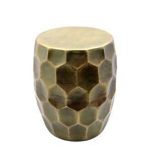 Taburete redondo de hierro, taburetes de mesa auxiliar de color rosa y taburetes de metal otomanos para muebles de sala de estar - Product Image 4