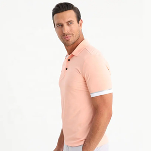 Polo brodé personnalisé pour homme en coton respirant, vêtement décontracté léger, t-shirt décontracté en coton respirant - Product Image 6