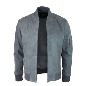 แจ็คเก็ตหนังบอมเบอร์ผู้ชายระบายอากาศได้ดี แบรนด์ส่วนตัว สำหรับใช้งานกลางแจ้ง สวมใส่สบาย ระบายอากาศได้ดี เหมาะสำหรับฤดูหนาว ราคาดีที่สุด - Product Image 5