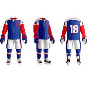 Uniformes de Hockey sobre Hielo de Último Diseño, 100% Poliéster, Duraderos, Ligeros, Personalizables, Hechos en Pakistán, Más Vendidos - Product Image 3