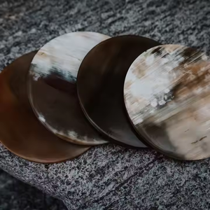 Sous-verre en corne de buffle pour la maison et les restaurants, couleur naturelle, corne de haute qualité - Product Image 4