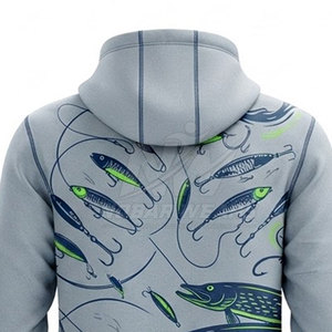 Sweat-shirts de pêche confortables à manches longues, pull-over d'extérieur avec tissu respirant pour le camping, la randonnée, la navigation de plaisance et les voyages - Product Image 5