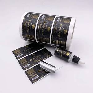 Etiquetas Autoadhesivas Personalizadas para Botellas de Gotero de 10 ml, Etiquetas de Embalaje de Aceite Esencial de Aluminio y Poliéster para Botellas de Vidrio - Product Image 3