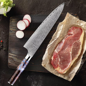 Couteau de Chef Professionnel LEGACY BLADES Damas 8 Pouces Forgé à la Main Moderne Ambidextre Compatible Lave-Vaisselle Tranchant Manche en Résine Pour la Maison - Product Image 3