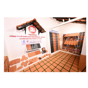 Tuiles de toit TUILDONAI coupe-vent, ignifuges, pour façades extérieures, style double romain, 8100 pièces, rouge, style traditionnel Vietnamien - Product Image 5