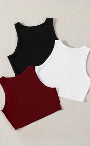 Vêtements féminins tendance et confortables pour l'été, coupe ajustée, parfait pour un style décontracté, basique mais de haute qualité pour un usage quotidien - Product Image 2