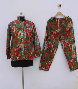 Conjunto de Pijama Coordinado con Estampado Animal para Mujer de Naaz Textile, Ropa de Dormir Informal de Verano, Suave y Transpirable, de Algodón - Product Image 2