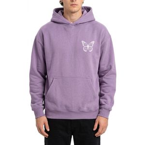 Sudadera Clásica para Hombre, Color Morado, Lisa, de Algodón y Felpa, Informal, de Invierno, con Logotipo Personalizado, Ajuste Holgado, para Uso Diario - Product Image 3