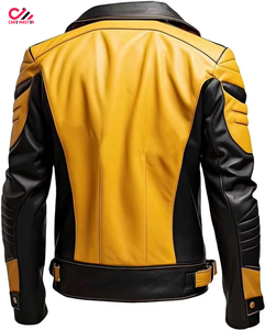 Chaqueta de Cuero Delgada para Hombre de Alta Calidad, Diseño Personalizado con Logotipo Frontal, Resistente al Viento y Transpirable, Superventas - Product Image 2
